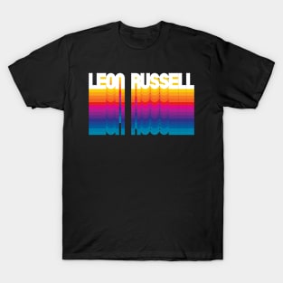 Retro Leon Proud Name Personalized Gift Rainbow Style T-Shirt
